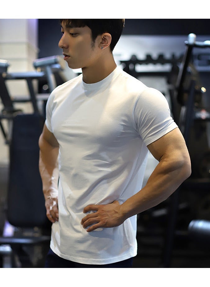 OLUDENIZ Men's Athletic Gym T-Shirt - Breathable, Quick-Dry Sportswear, 90% Polyester, 10% Spandex - Image 3